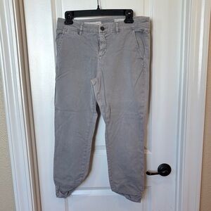 Pilcro and the Letterpress Light Gray Chinos